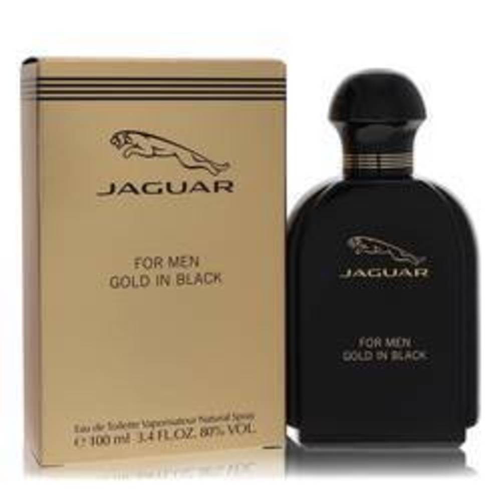 Jaguar Gold In Black Men 3.4 Oz  Eau De Toilette Spray By Jaguar